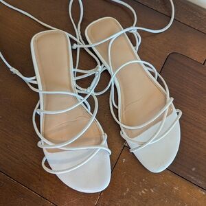 EXPRESS strappy lace up sandals Sz 8